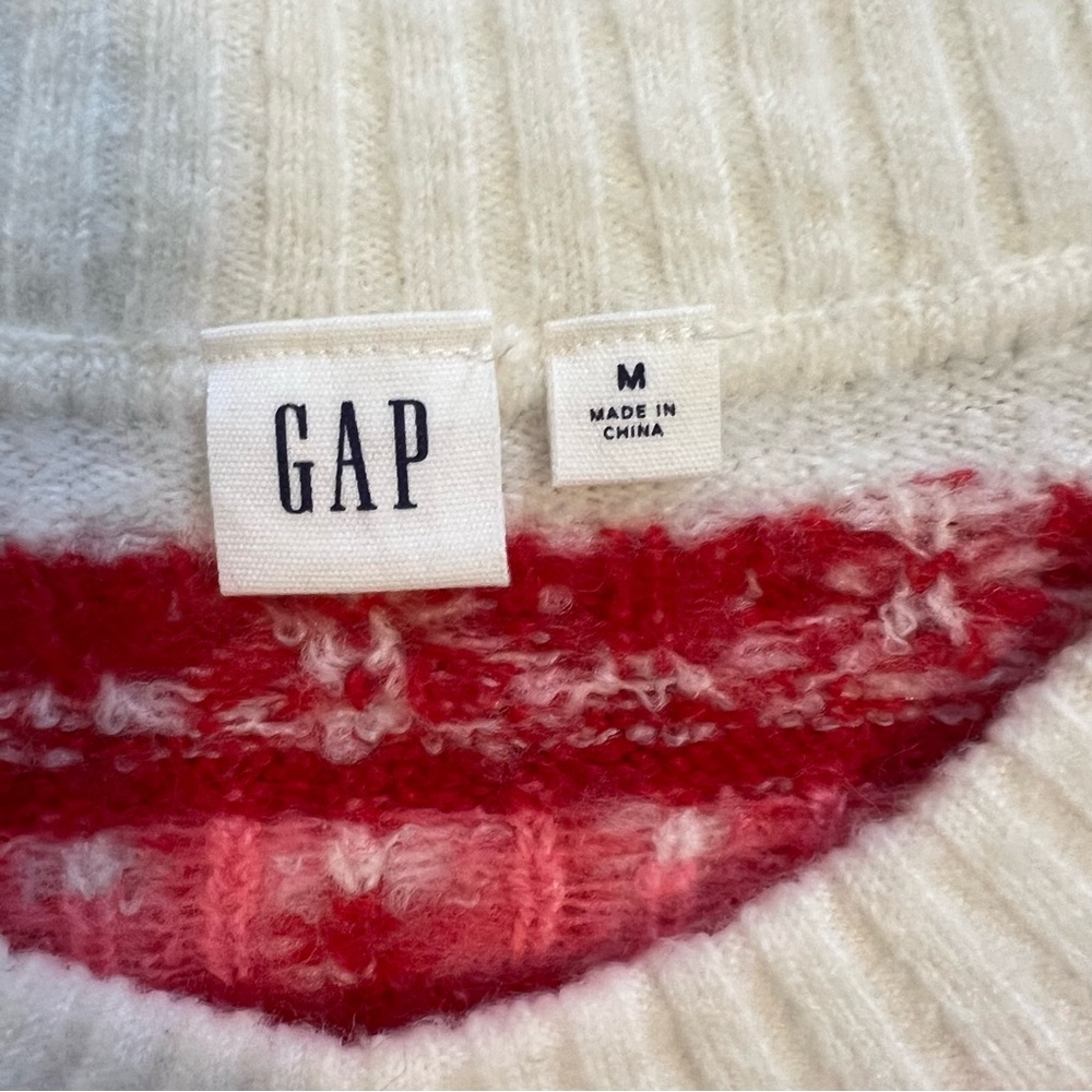 GAP Women & Men Sweater Set -Fair Isle green red cream - Picture 3 of 5
